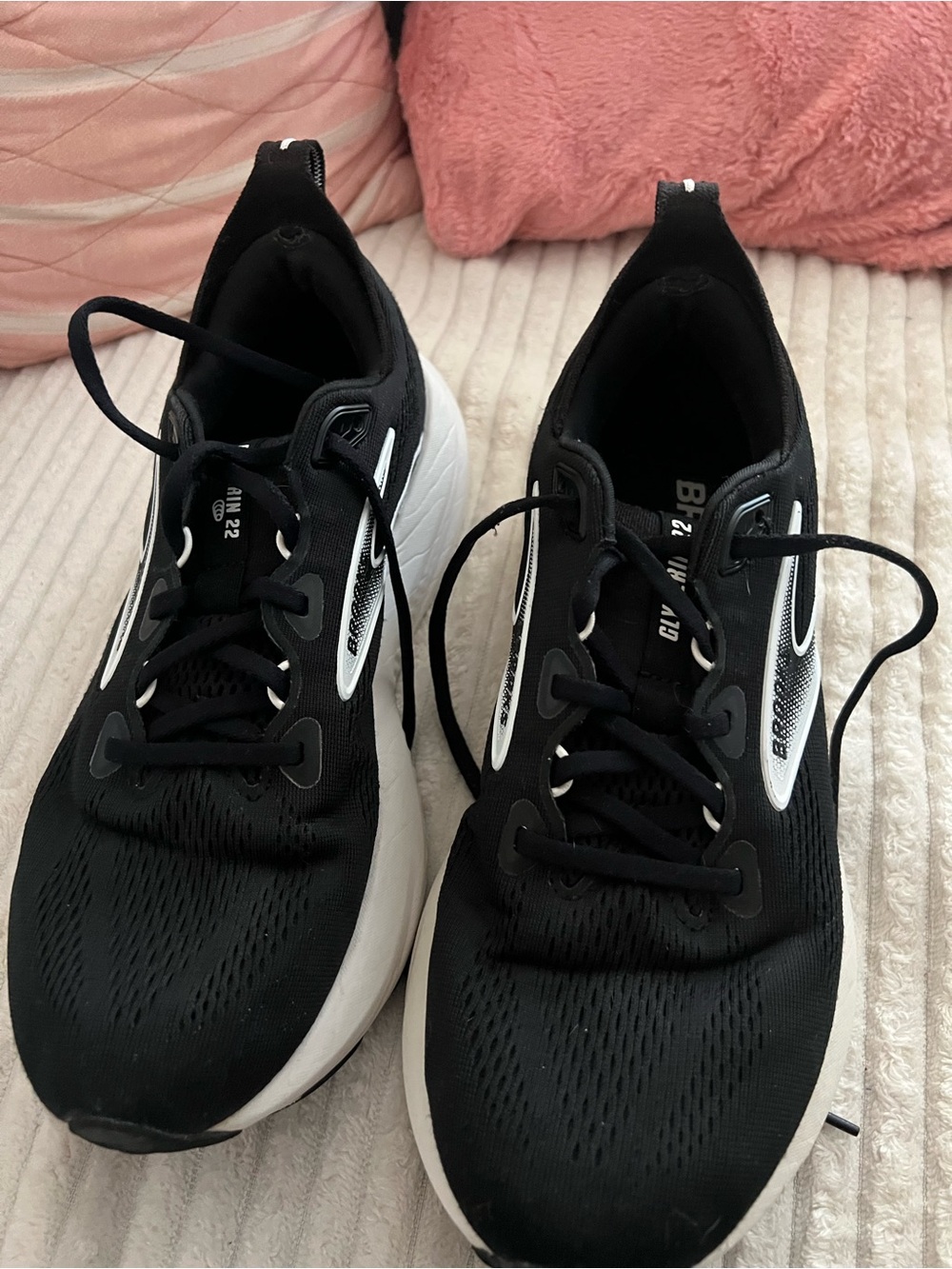 Brooks Women's Black and White Running Shoes